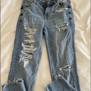 American Eagle Stretch Mom Jeans, worn once:)